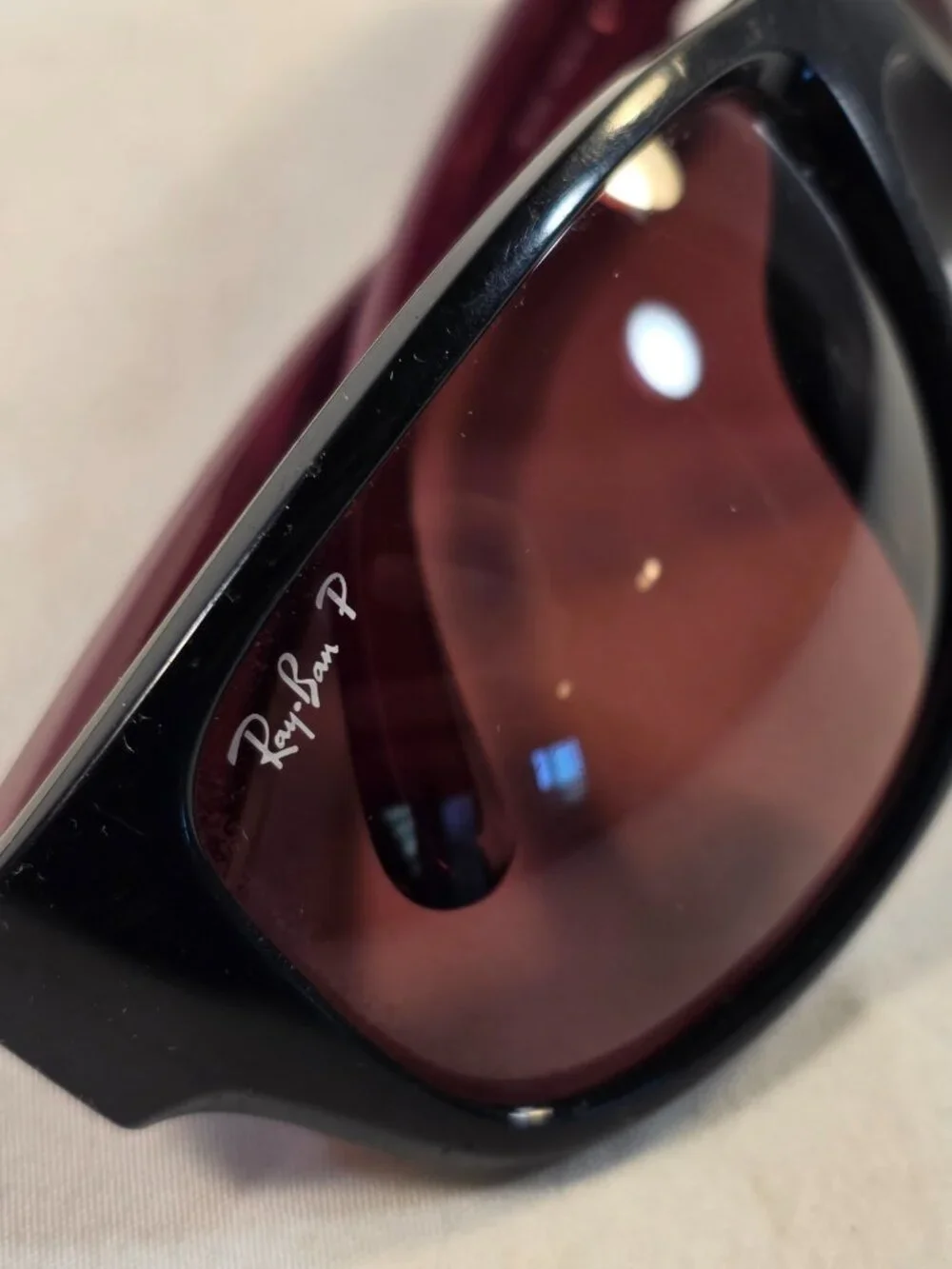Ray-Ban Sunglasses Maroon and Black Men's rb4300 6434